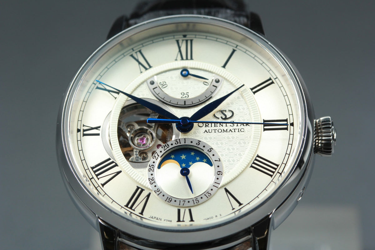 ORIENT Star Classic F7M6-UAB0 Automatic Silver Dial Date Men's Watch 41mm Box