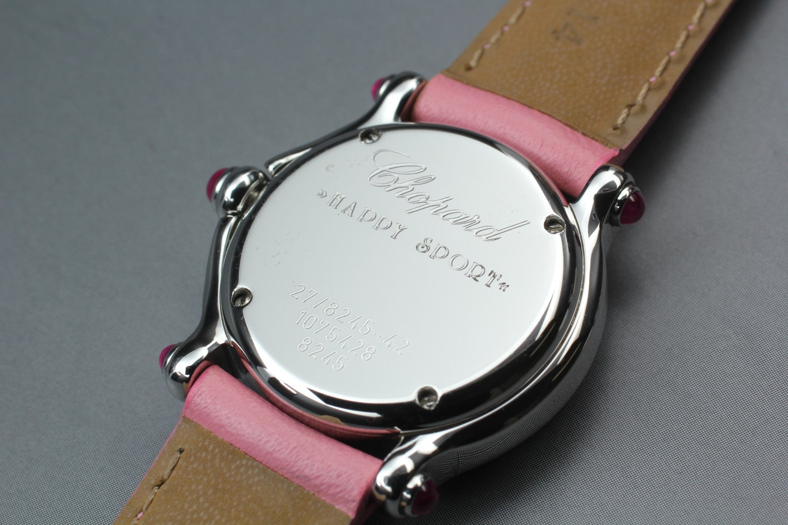 [Exc+5 Box] Chopard Happy Sports 27/8245-42 Heart Diamond Pink Qz Women’s Watch