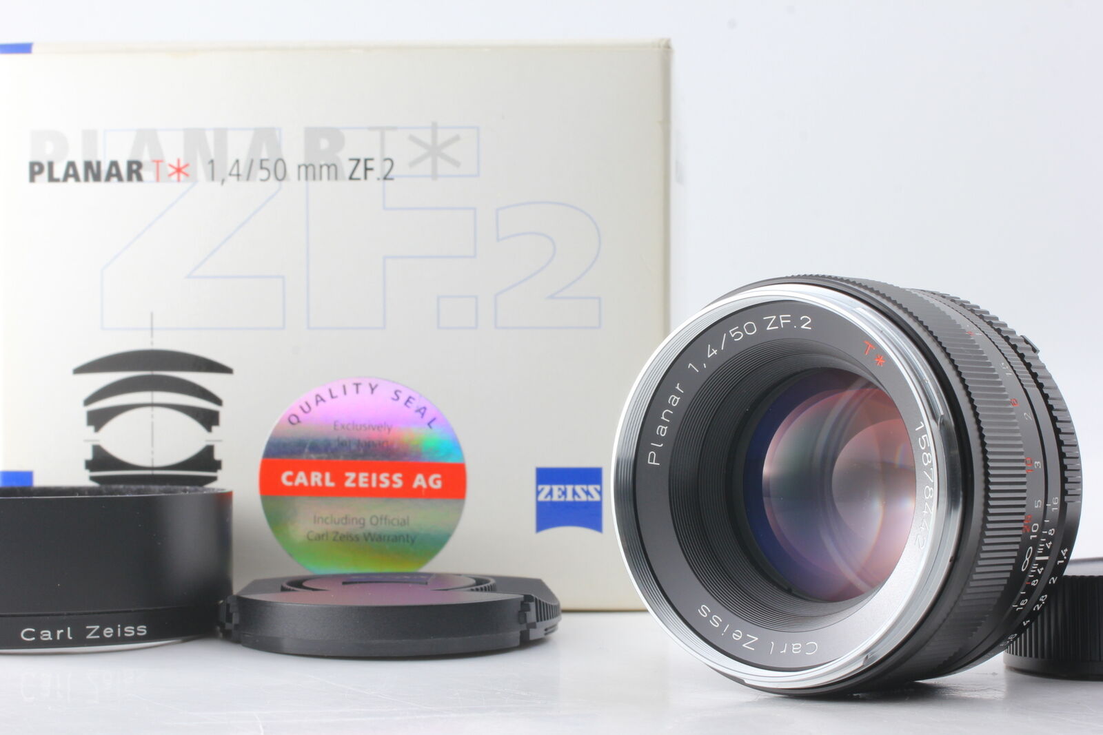 [Near MINT w/Box Hood] ZEISS Planar T * 50mm f/1.4 ZF.2 Lens Nikon F Mount JAPAN