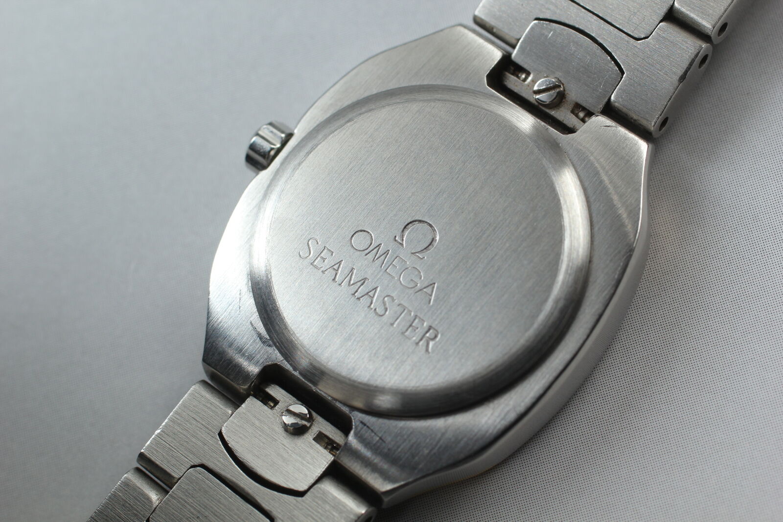 [Near MINT] OMEGA Seamaster Polaris Gold Dial 22mm Woman's Quartz Watch JAPAN