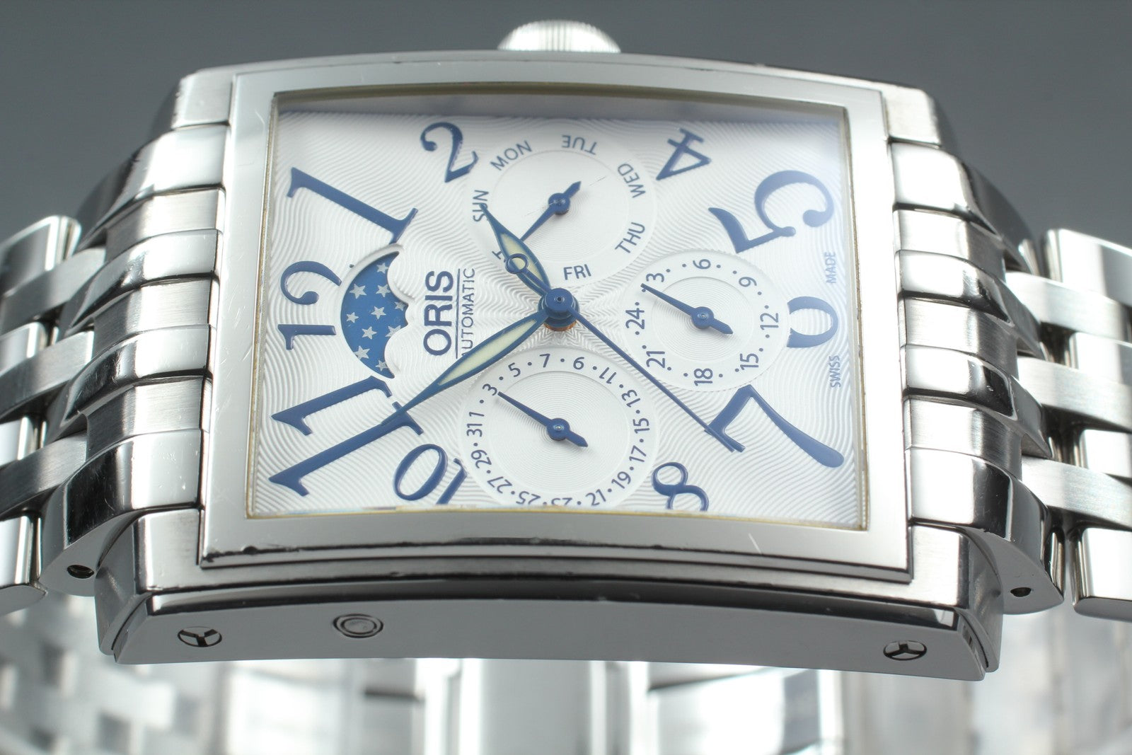 [Exc+5] ORIS Rectangular Complication 7658 Moon Phase 33mm Automatic Men's Watch