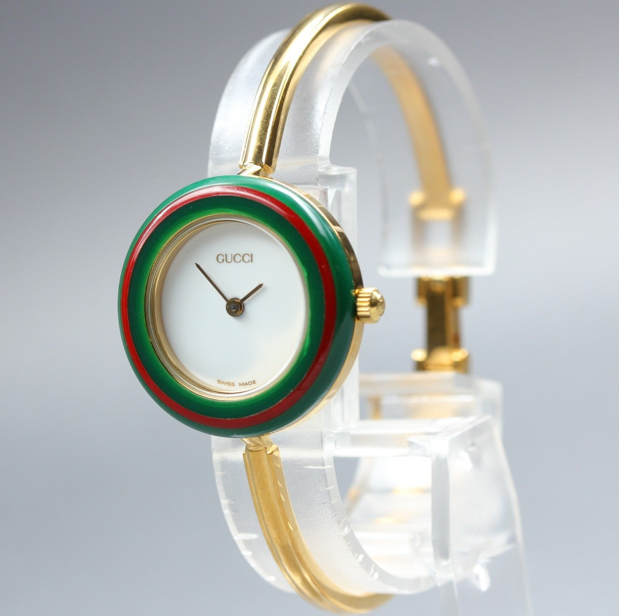 Gucci Change Bezel 11/12.2 Gold Gucci Sherry Line Bezel Women's Quartz Watch
