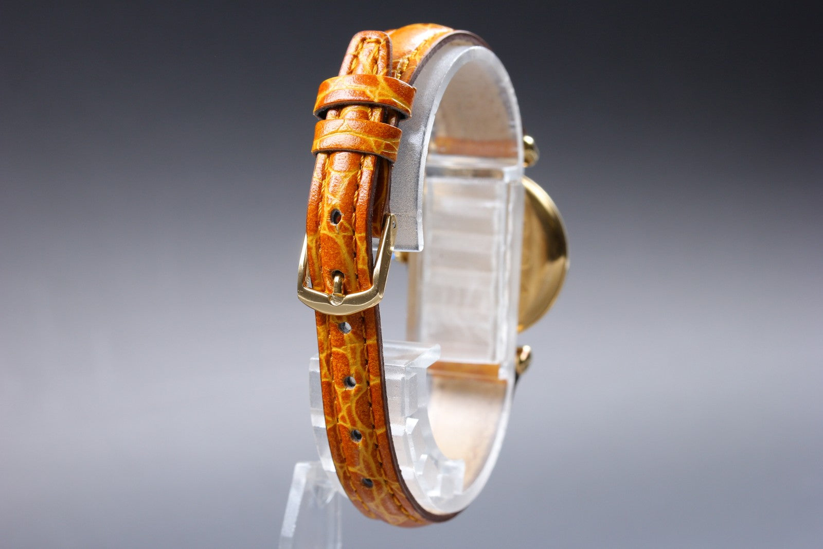 Vintage [Exc+5] Cartier Must Colisee Vermeil 590002 Gold Women's Quartz Watch