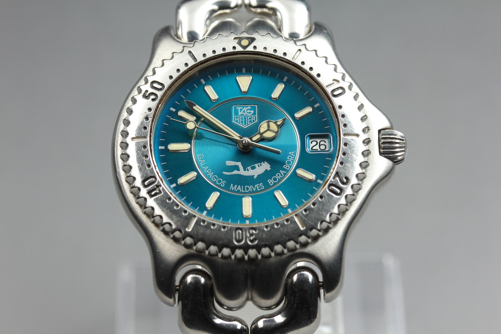 Limited Edition TAG HEUER SEL "Teal" Bora Bora WG111K Quartz Men's Watch 36mm JP