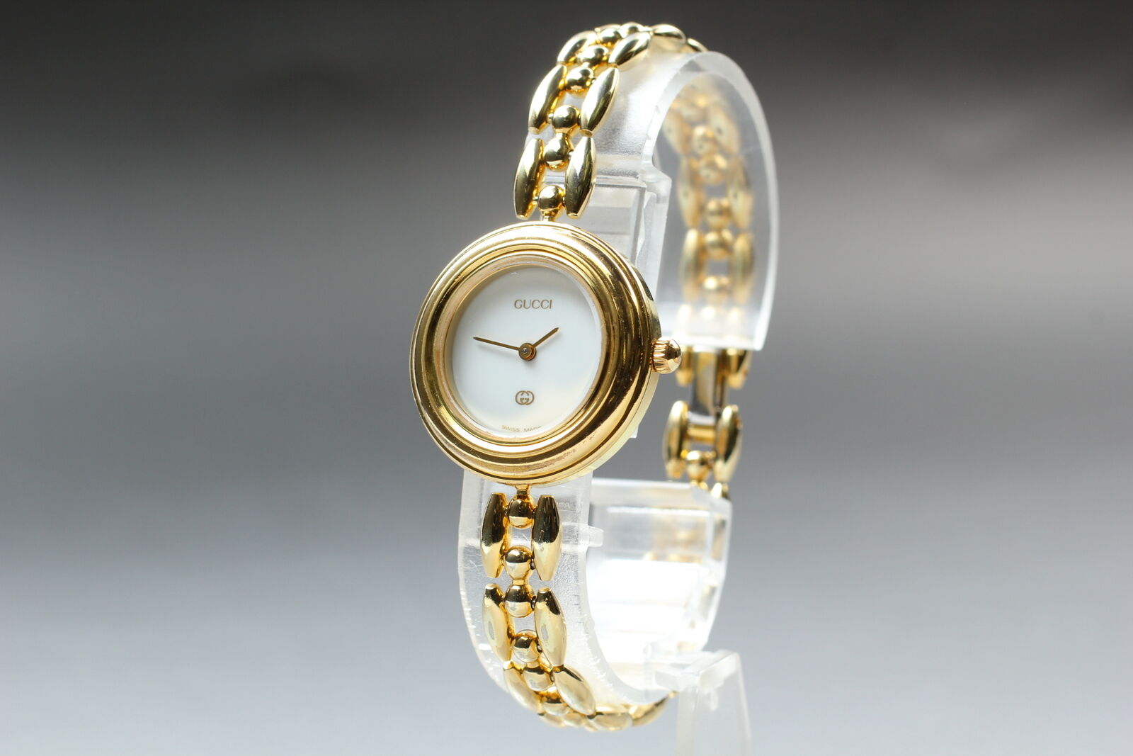 New Battery [Exc+5 Box]Gucci Change Bezel 11/12 6 Colors Women's Qz Watch JAPAN