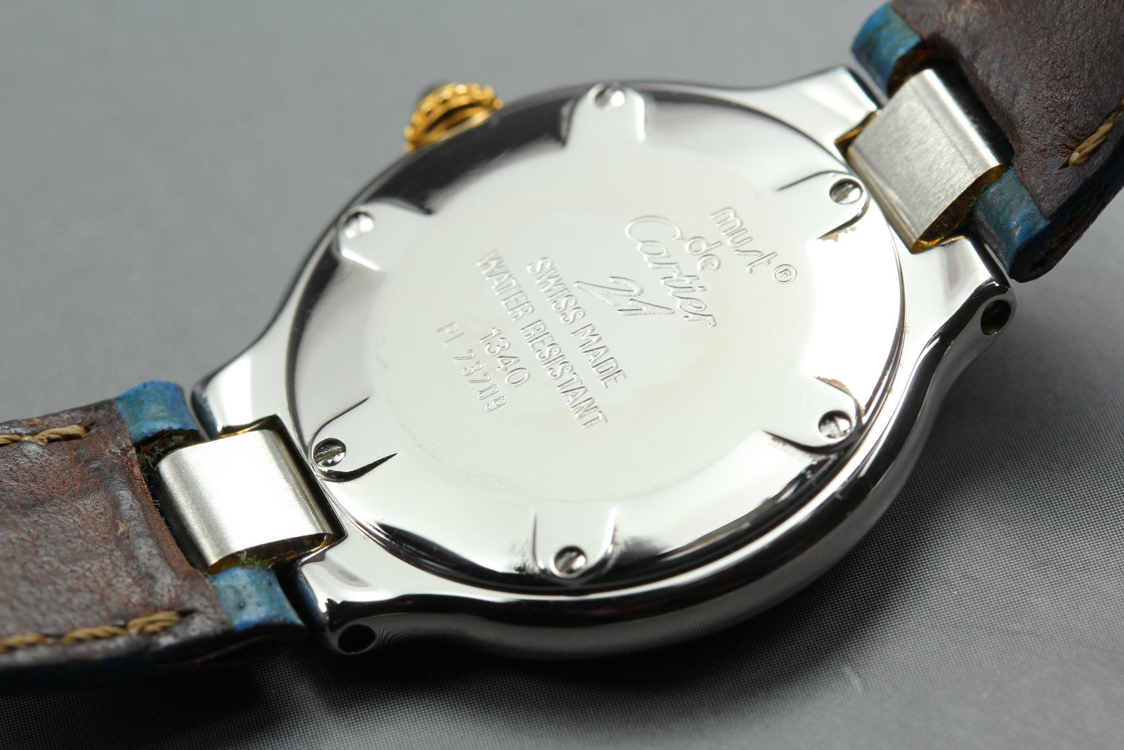 New Batt Cartier Must De 21 1340 Silver Dial Quartz Women's Watch 27mm Box JAPAN