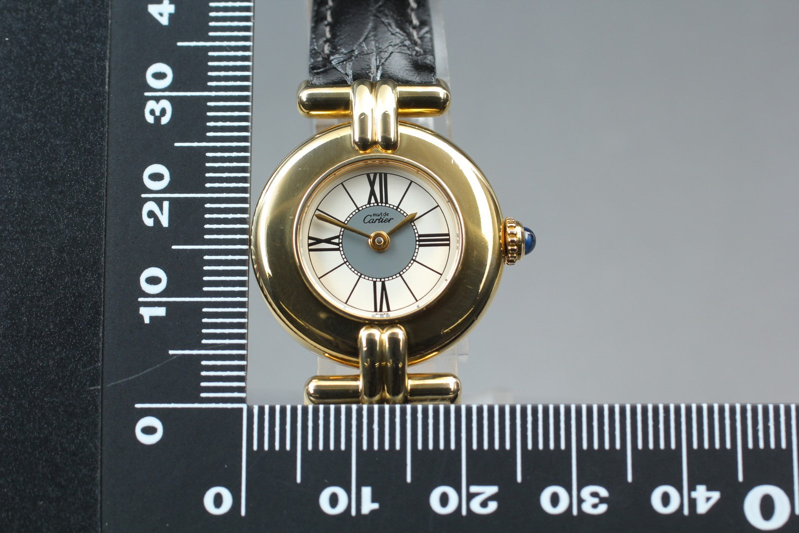 Vintage [Near MINT- Box] Cartier Must Colisee Vermeil 590002 Women's Qz Watch
