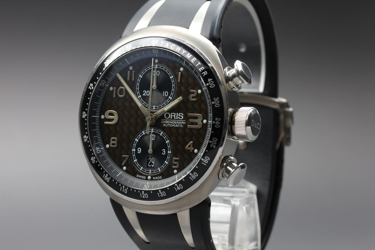 Overhauled Limited ORIS Williams TT3 7587 Automatic Brown Dial Men's Watch 43mm