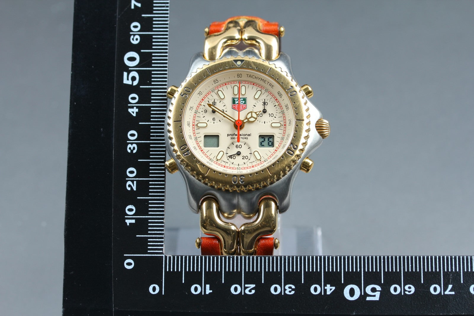 Vintage [Exc+5] TAG HEUER SENNA SEL S/el CG1123-0 Chronograph Men's Quartz Watch