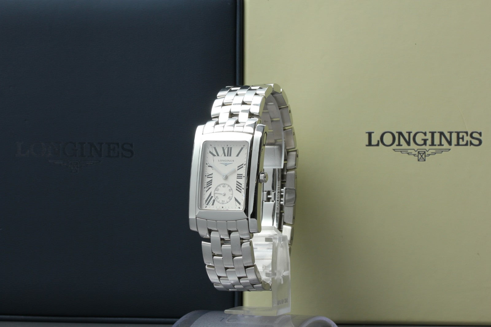 New Batt LONGINES DolceVita L5.655.4 White Unisex Quartz Watch 26mm JAPAN Box