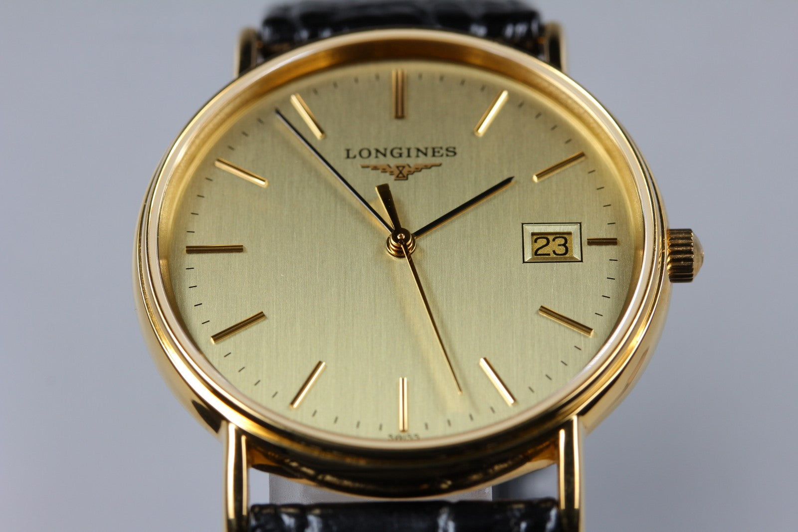 New Batt LONGINES Grand Classic L4.720.2 Quartz Men's Watch 32mm JAPAN