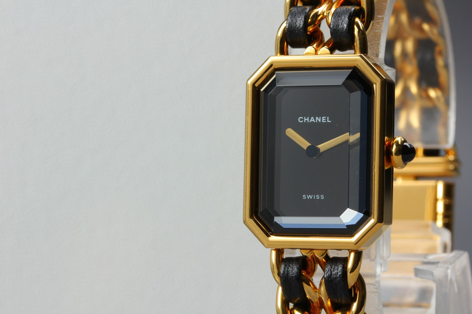 CHANEL Premiere L Size Black Dial Gold 20mm Quartz Women’s Watch [w/Paper]