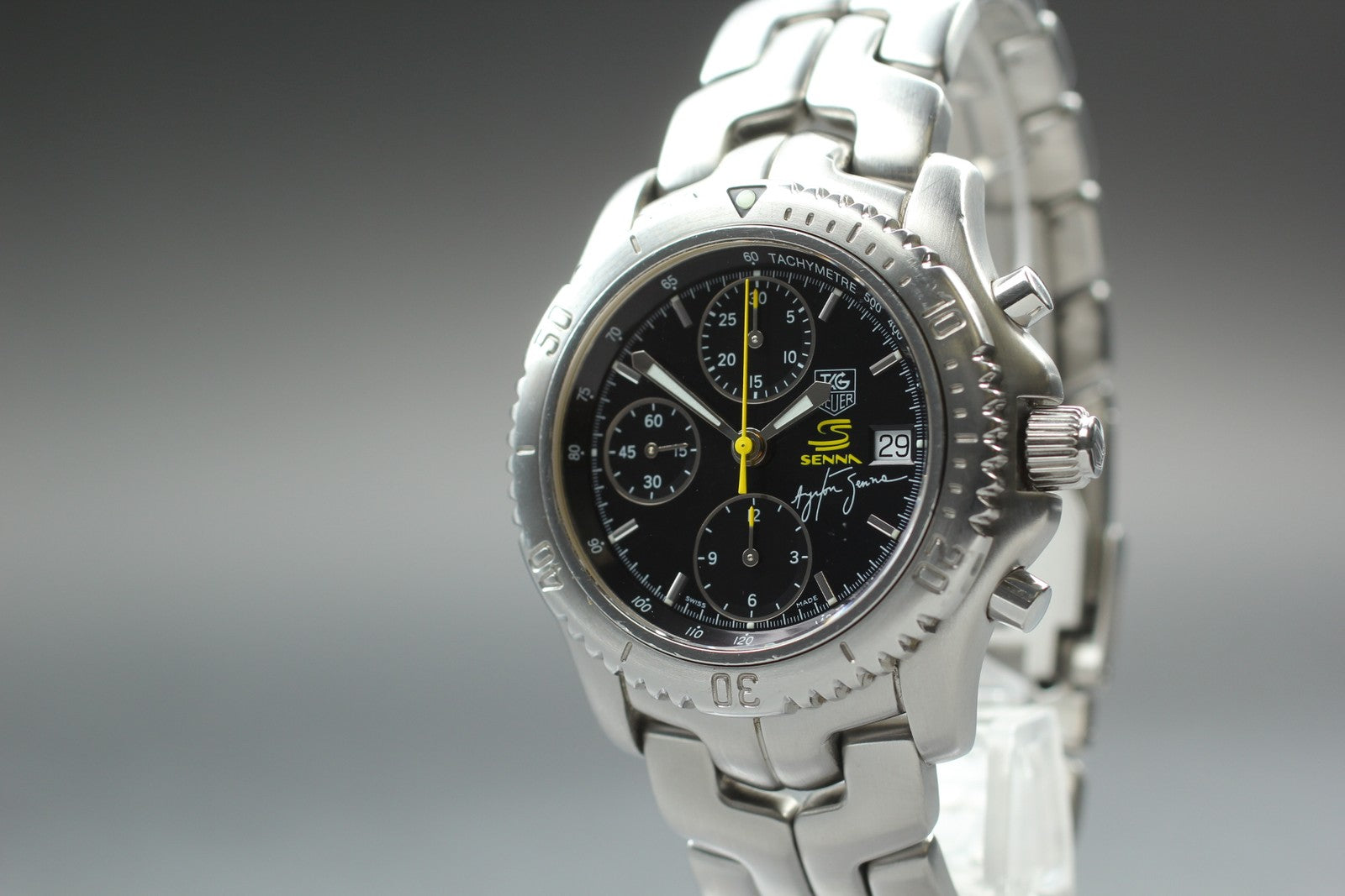 Limited TAG HEUER Link Ayrton Senna CT2115 Automatic Men's Watch 42mm JP