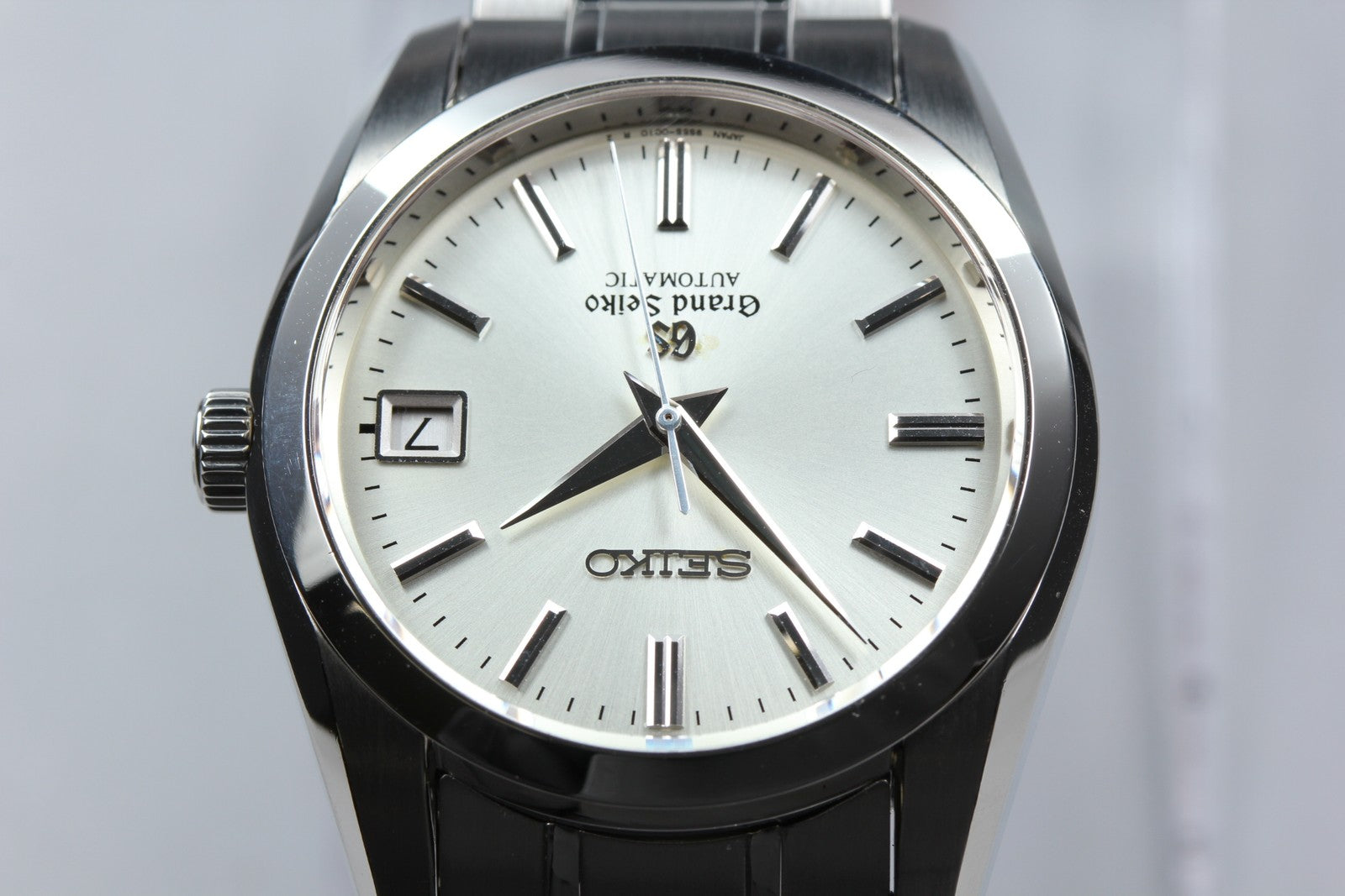 SEIKO Grand Seiko SBGR001 9S55-0010 Silver Automatic Date Men's Watch 36mm JAPAN