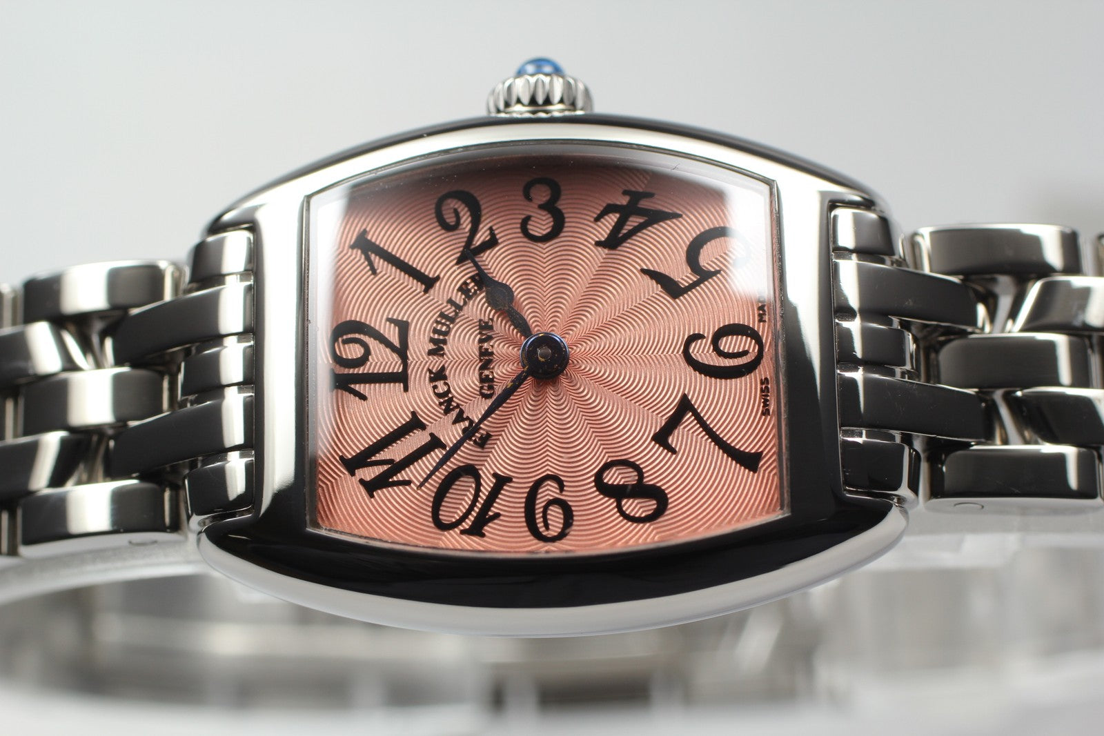 [Exc+5 Box] Franck Muller Tonneau Curvex 2251QZ 22mm Pink Women's  Quartz Watch