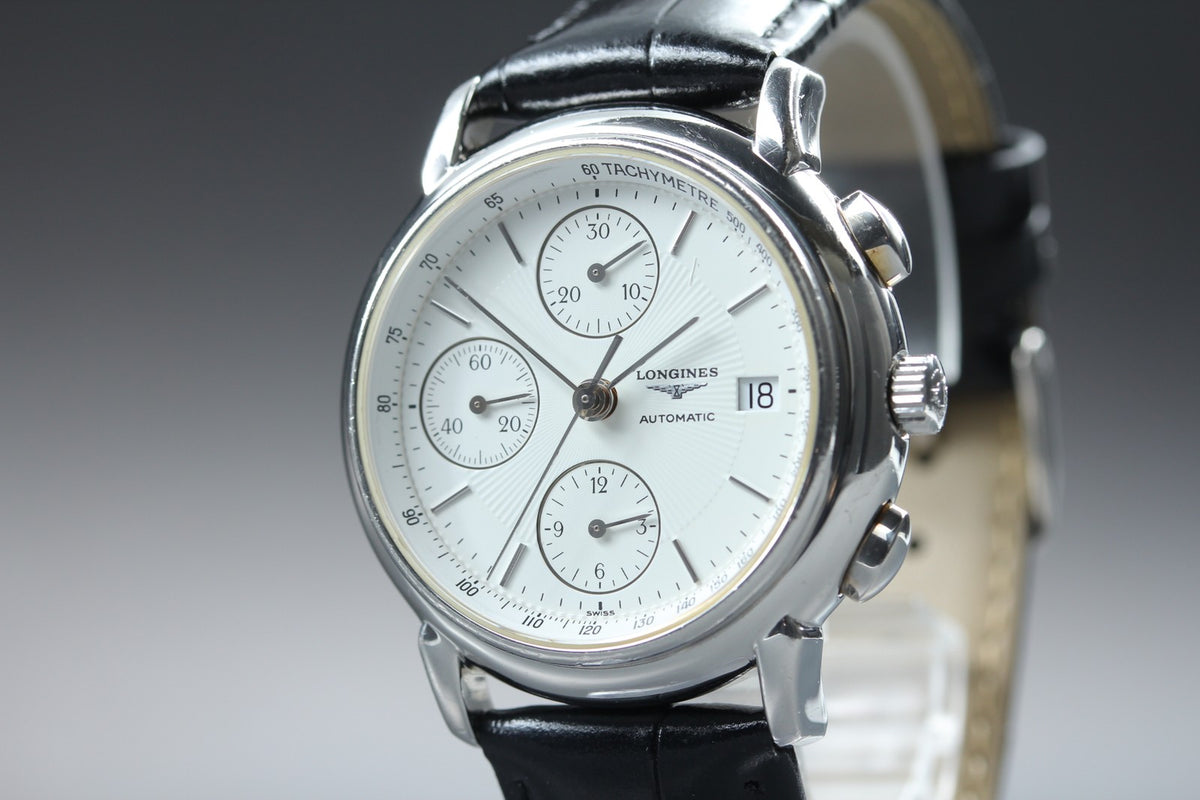 LONGINES Les Grandes Classiques L4.686.4 Automatic White Men's Watch 38mm JAPAN