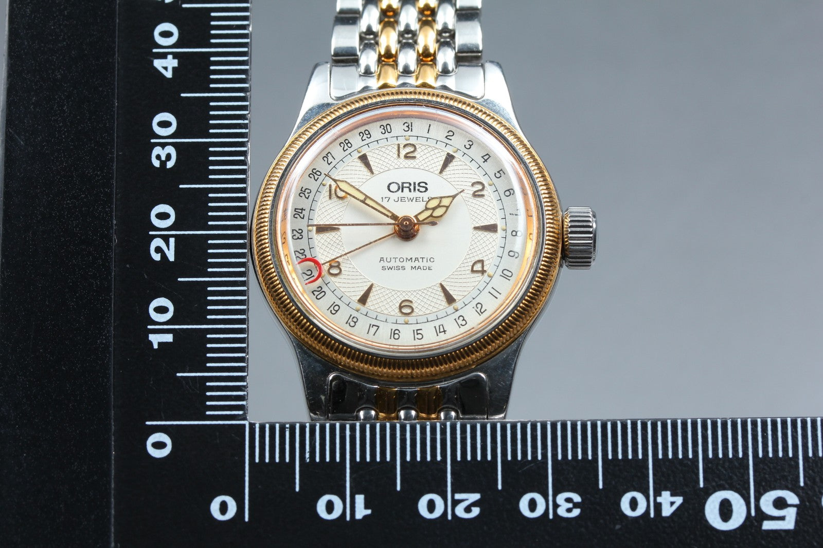 Vintage ORIS Big Crown Pointer Date 7400B Silver Automatic Unisex Watch 32mm JP