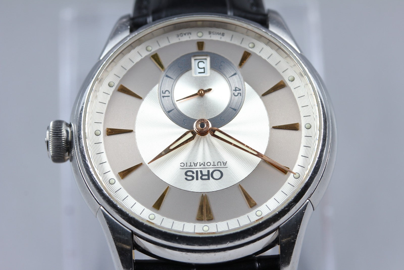 [Exc+5] ORIS Artelier Small Second Date 7582 40mm Silver Automatic Men's Watch