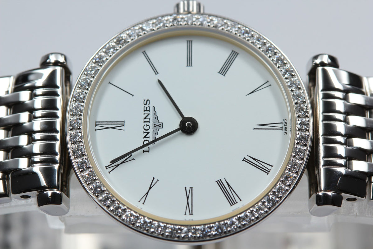 LONGINES La Grande Classique L4.241.0 Diamond Bezel Women's Quartz Watch [Box]