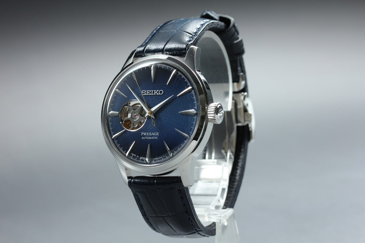 SEIKO Presage 4R38-01N0 SARY155 Automatic Blue Open heart Men's Watch 40mm JP