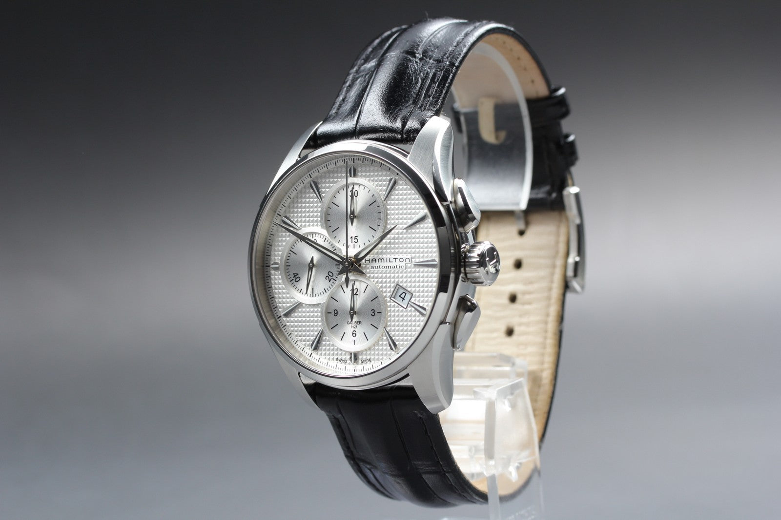 HAMILTON Jazzmaster Auto Chrono H325960 Silver Black Automatic Men's Watch [Box]