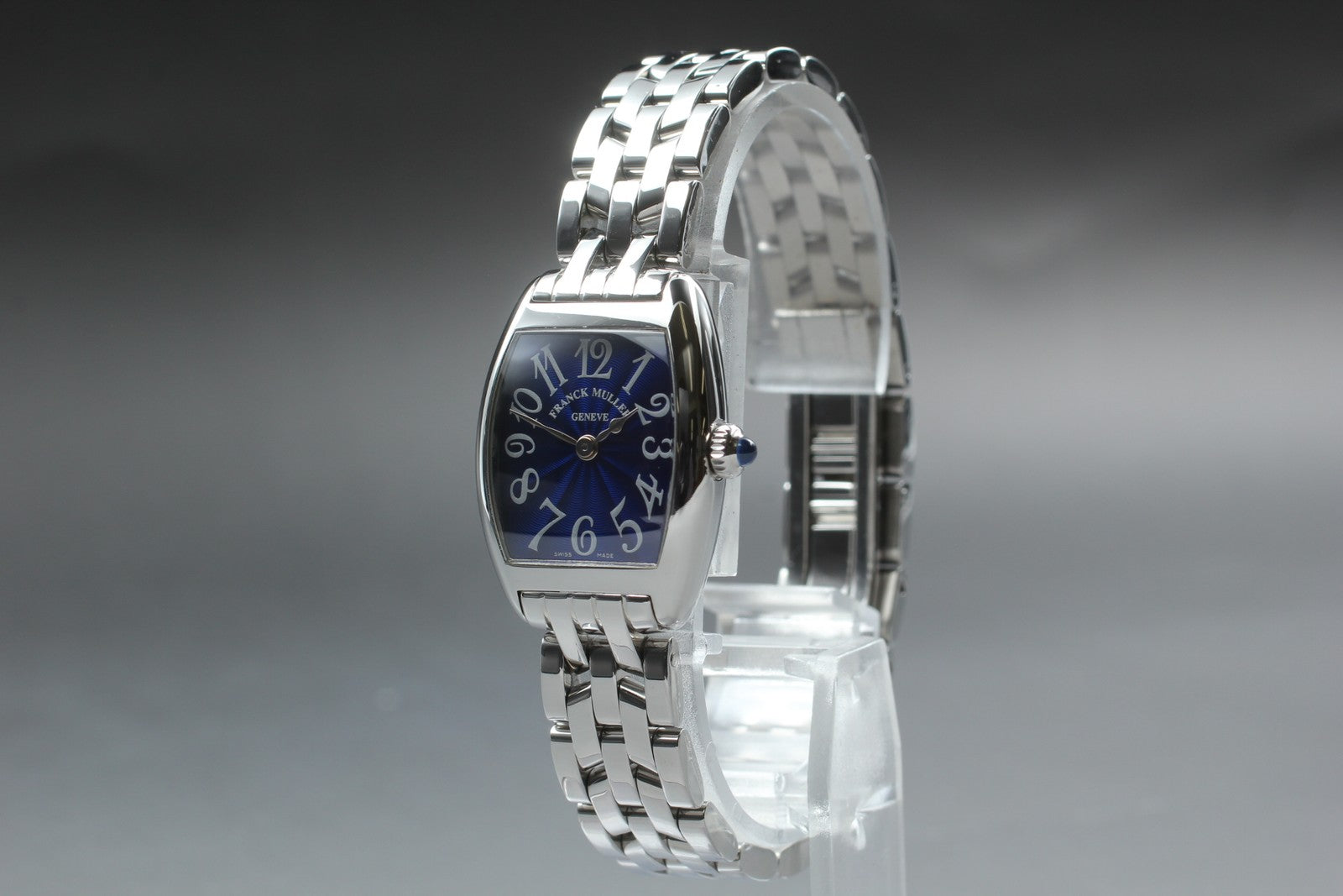 [Near Mint Box] Franck Muller Tonneau Curvex 2251QZ Blue Women's Quartz Watch