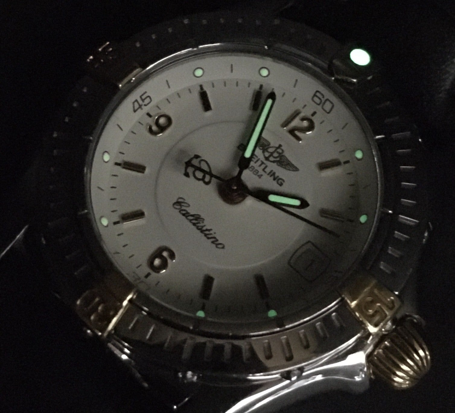 [Exc+5] BREITLING Callistino B52045 27mm Silver Black Quartz Women's Watch
