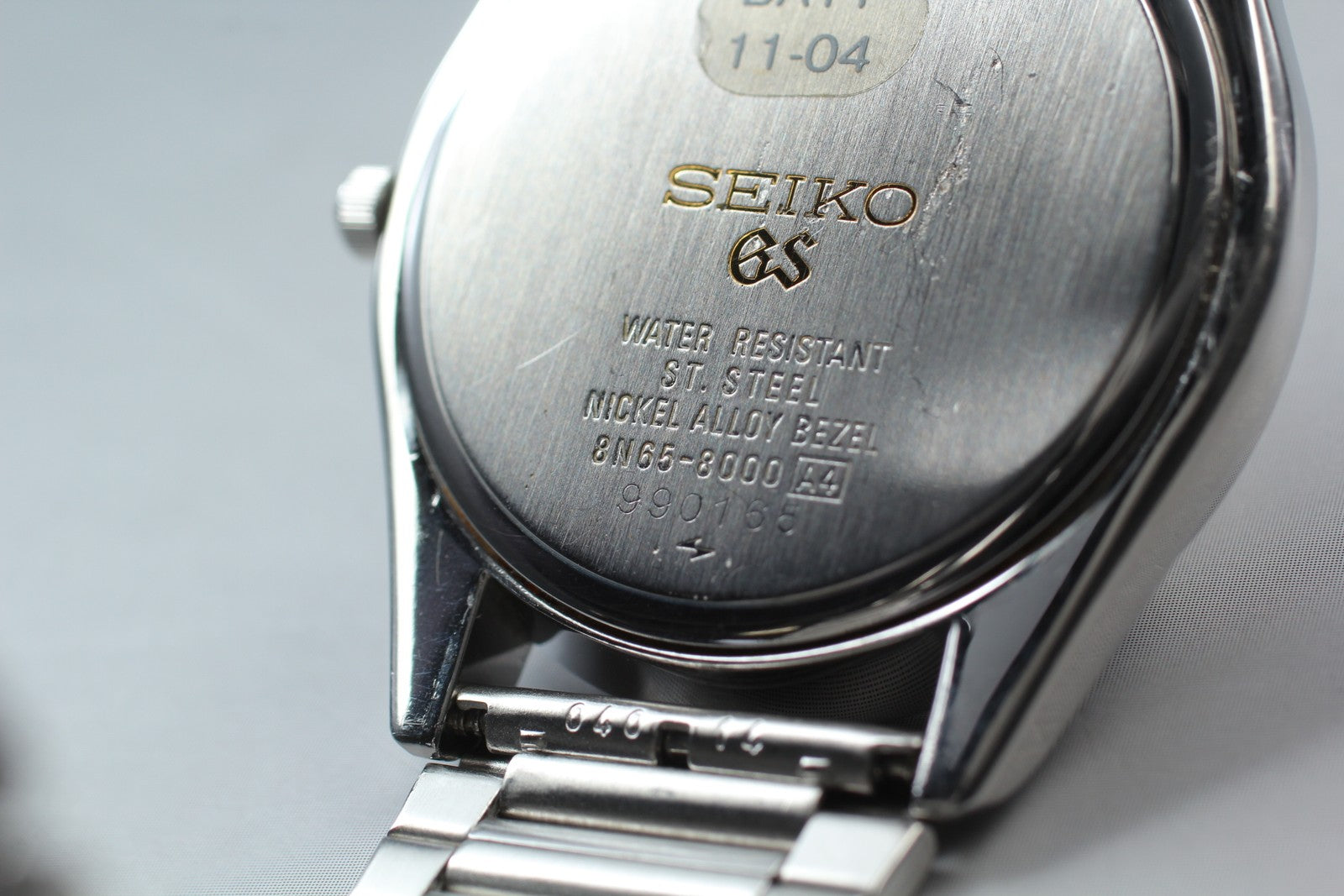 New Batt SEIKO Grand Seiko 8N65-8000 SBGG003 Silver Men's Quartz Watch 36mm JP