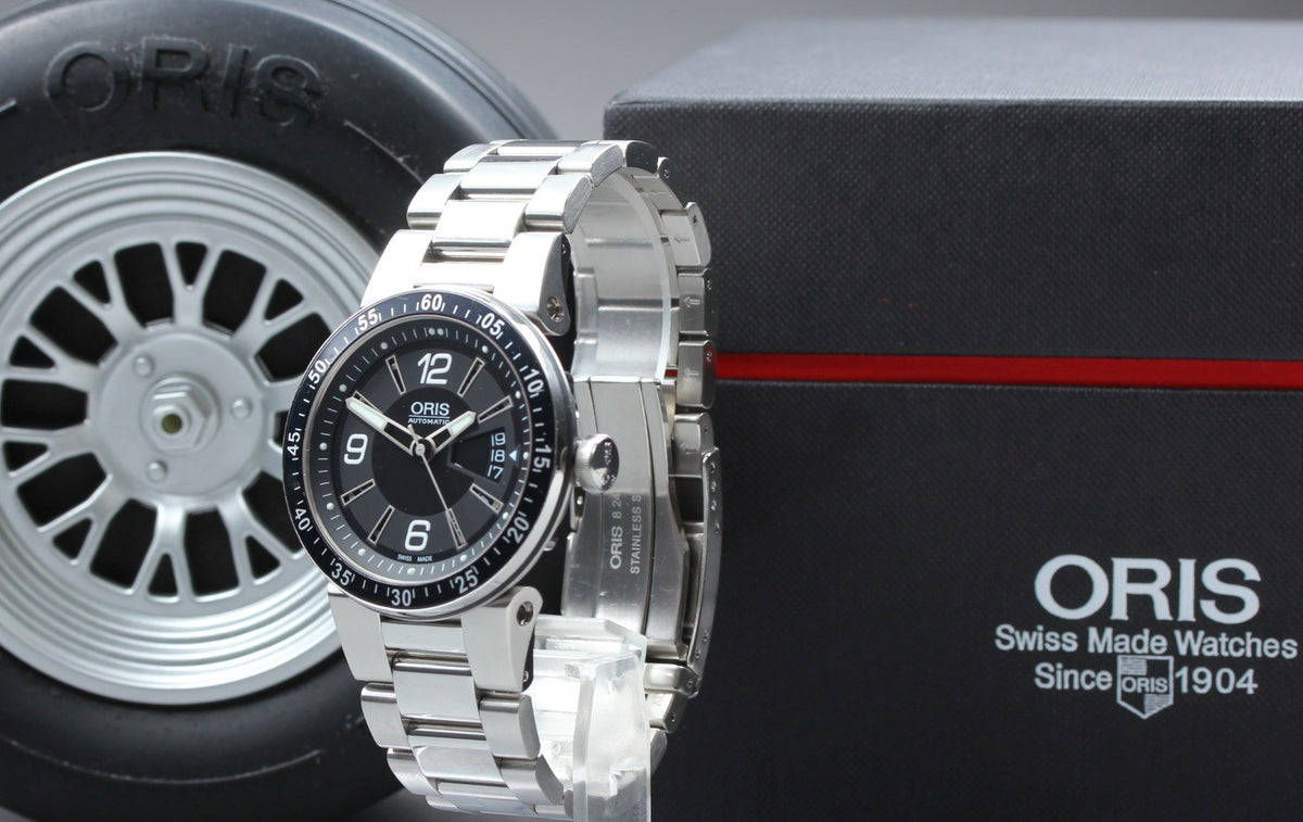 ORIS Williams F1 Team Date 7613 Automatic Black Dial Automatic Men's Watch [Box]