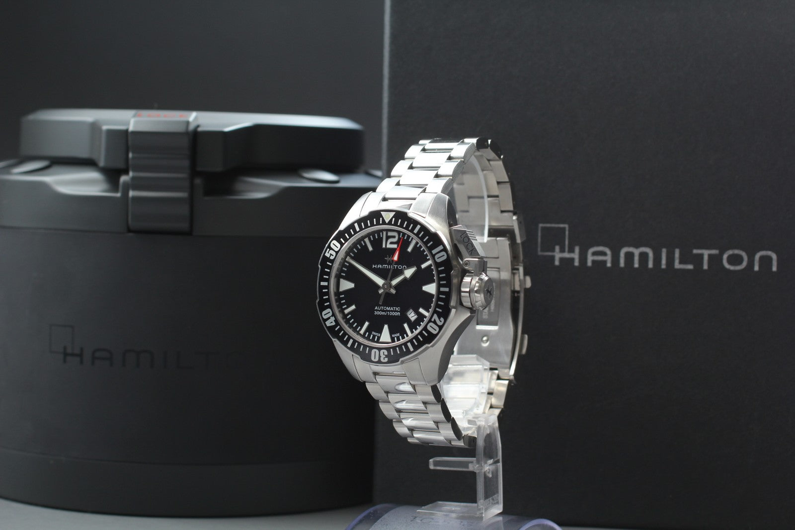 Hamilton Khaki Navy Openwater H776050 Black 42mm Automatic Men's Watch [w/Box]