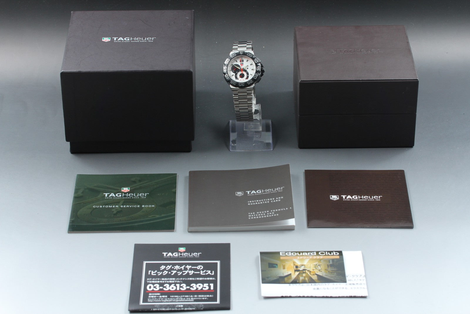 TAG Heuer Formula 1 CAH1011 Quartz Chronograph White Dial Men's Watch 44mm JP