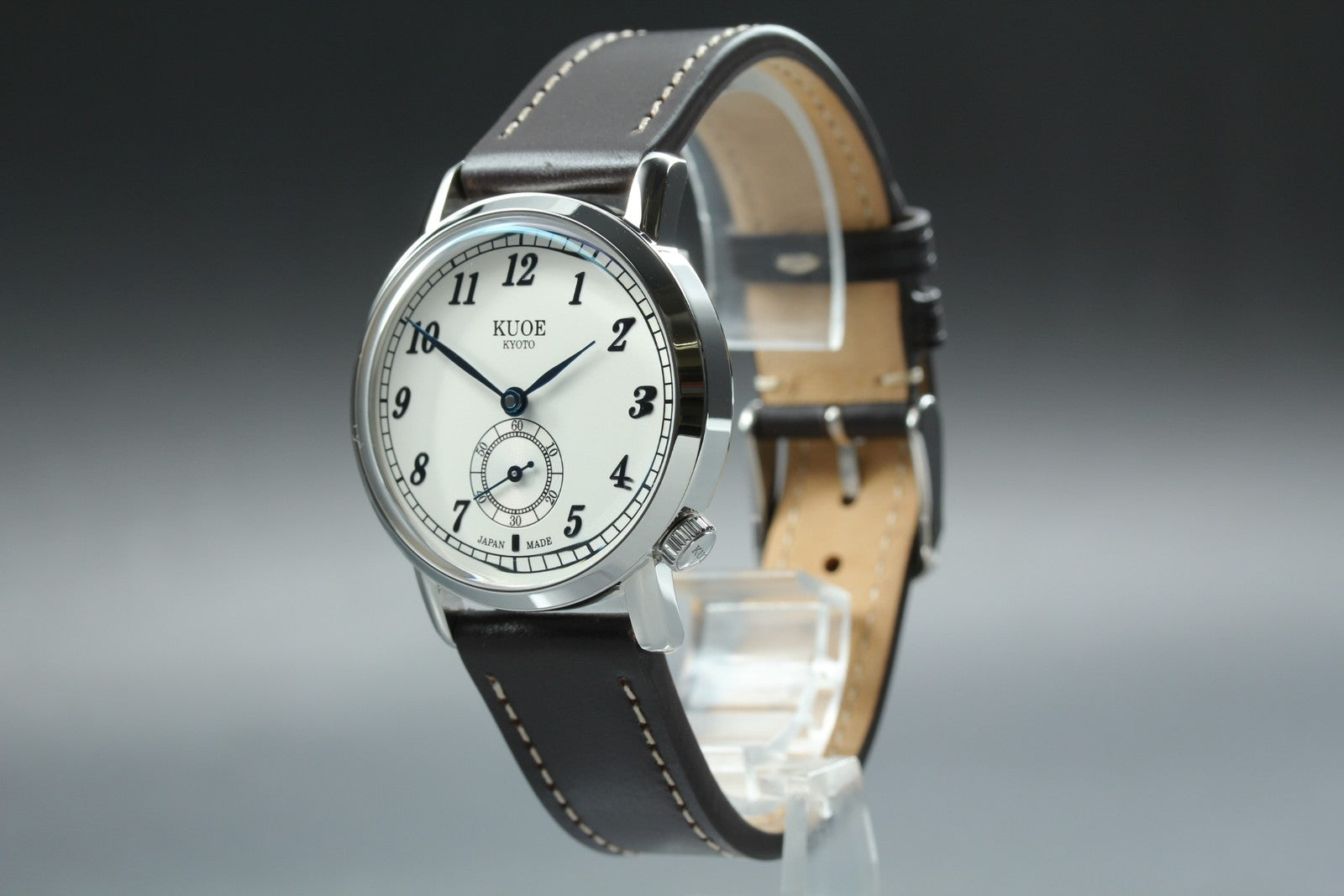 [MINT Box] KUOE KYOTO OLD SMITH 90-007﻿ Silver Brown Automatic Men's Watch JAPAN