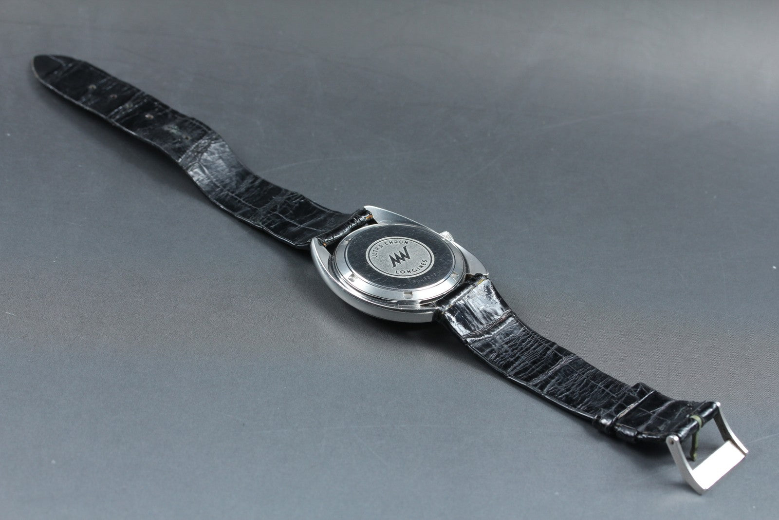 Vintage LONGINES ULTRA-CHRON Chronometer Date Silver Men's Watch 34mm JP JAPAN