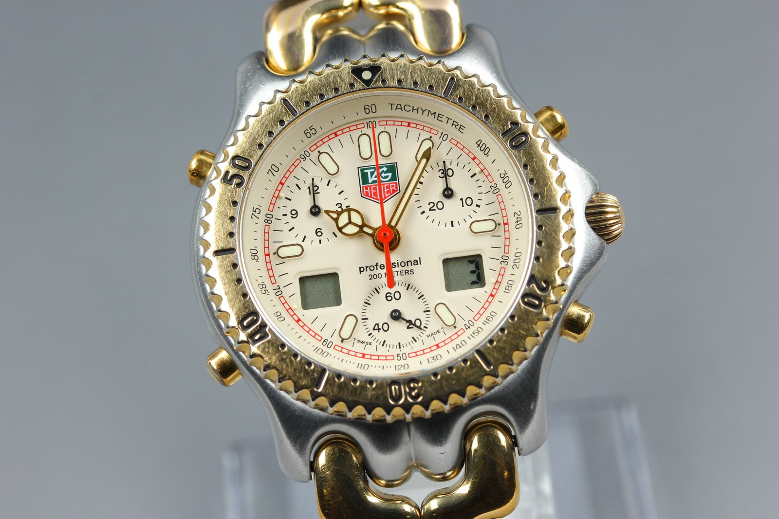 [READ!] TAG HEUER SENNA SEL S/el CG1123-0 Chronograph Men's Quartz Watch Box