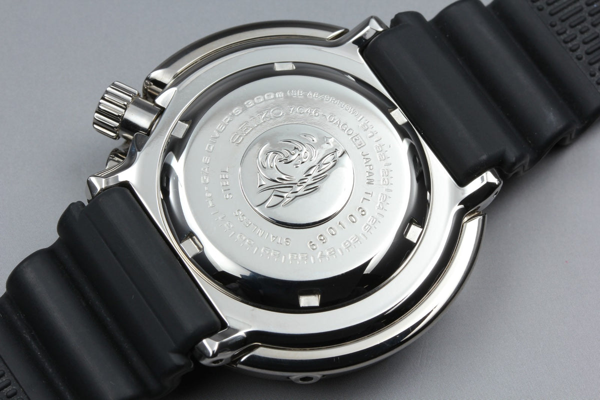 SEIKO Prospex MarineMaster 7C46-0AG0 SBBN033 Black Quartz Men's Watch JAPAN