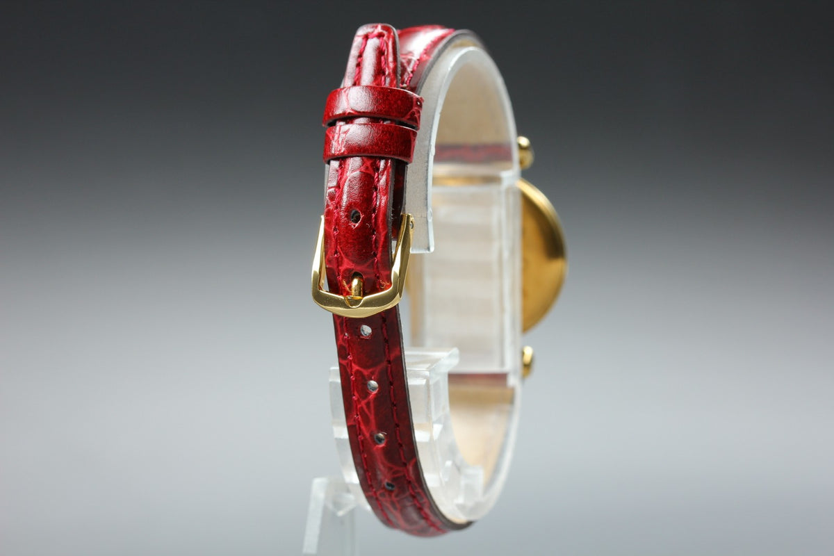 Cartier Must Colisee Vermeil 590002 Red Gold Women's Quartz Watch Vintage [Box]