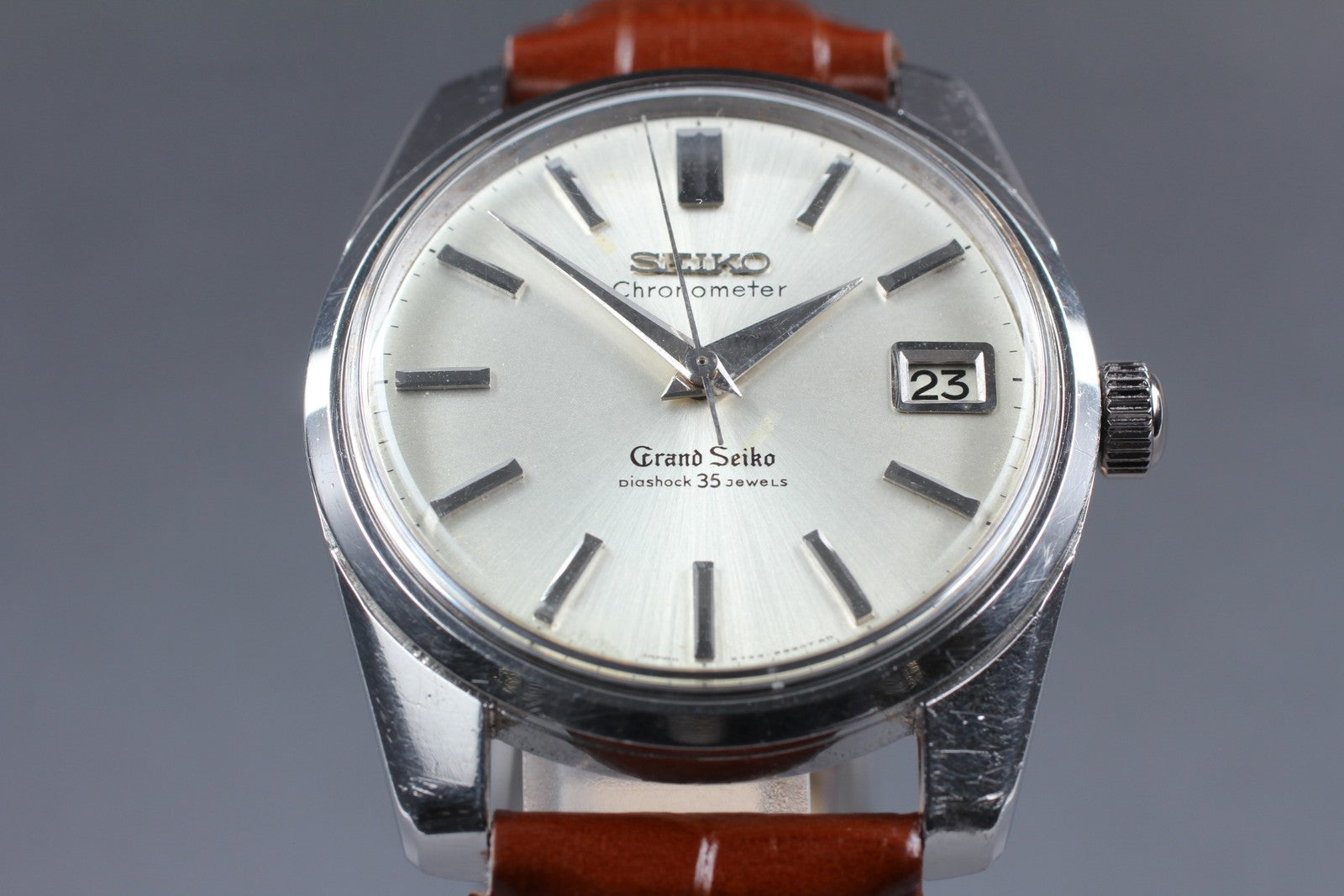 Overhauled Vintage Grand Seiko 2nd Model 5722-9990 Manual Silver Men's Watch JP