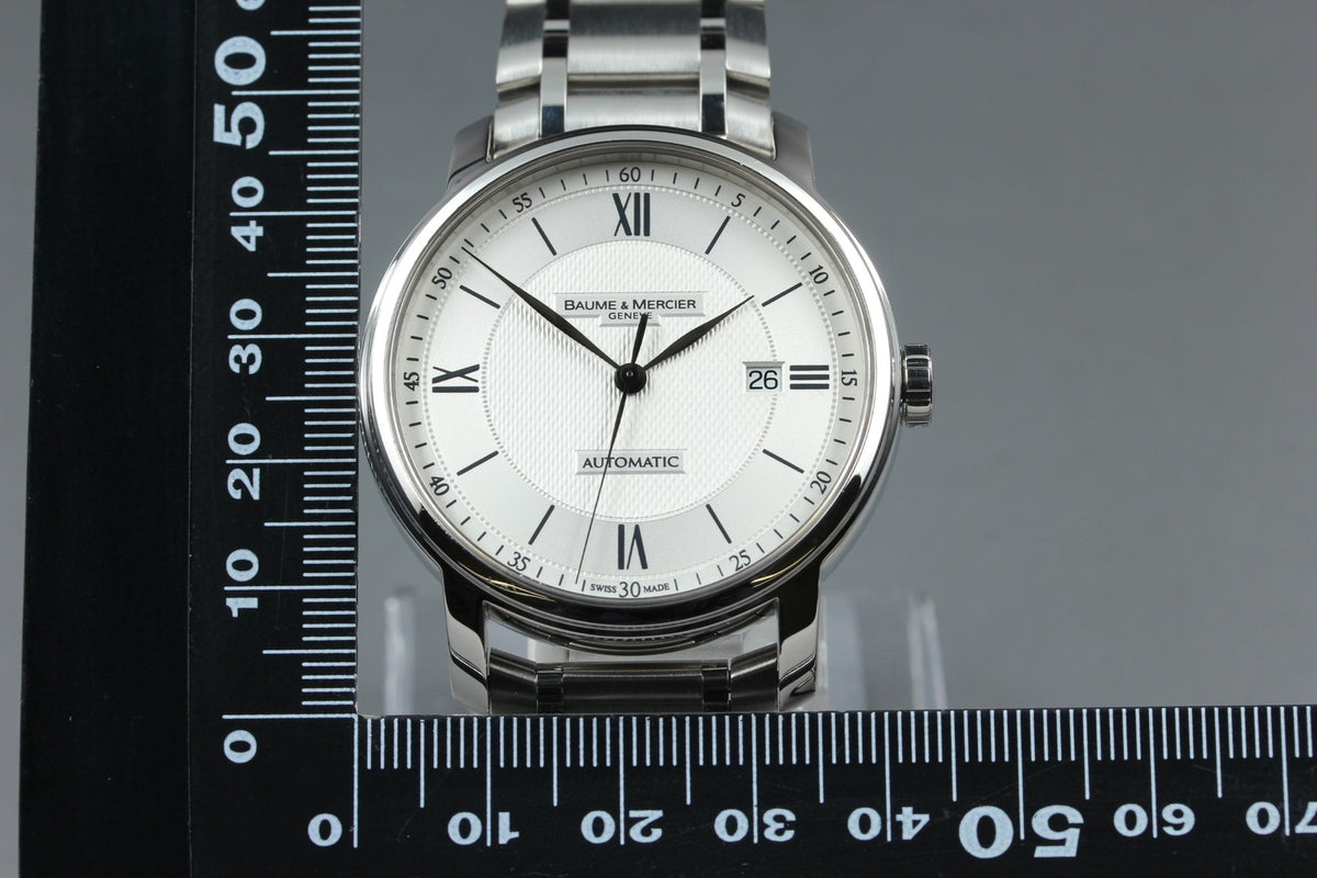 BAUME＆MERCIER Classima 65679 Automatic Silver Date Men's Watch 42mm JAPAN Box