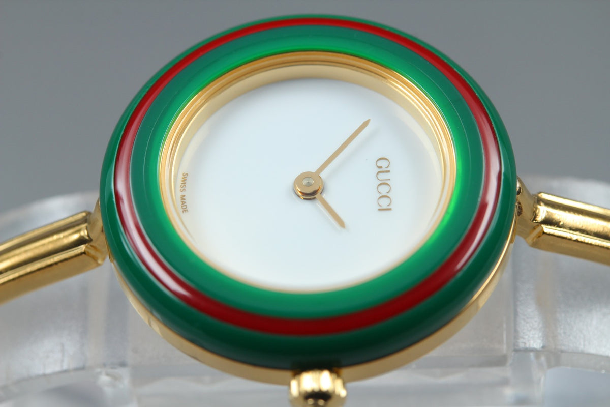 [Overhauled] Gucci Change Bezel 11/12.2 12 Colors Gold Women's Quartz Watch Box