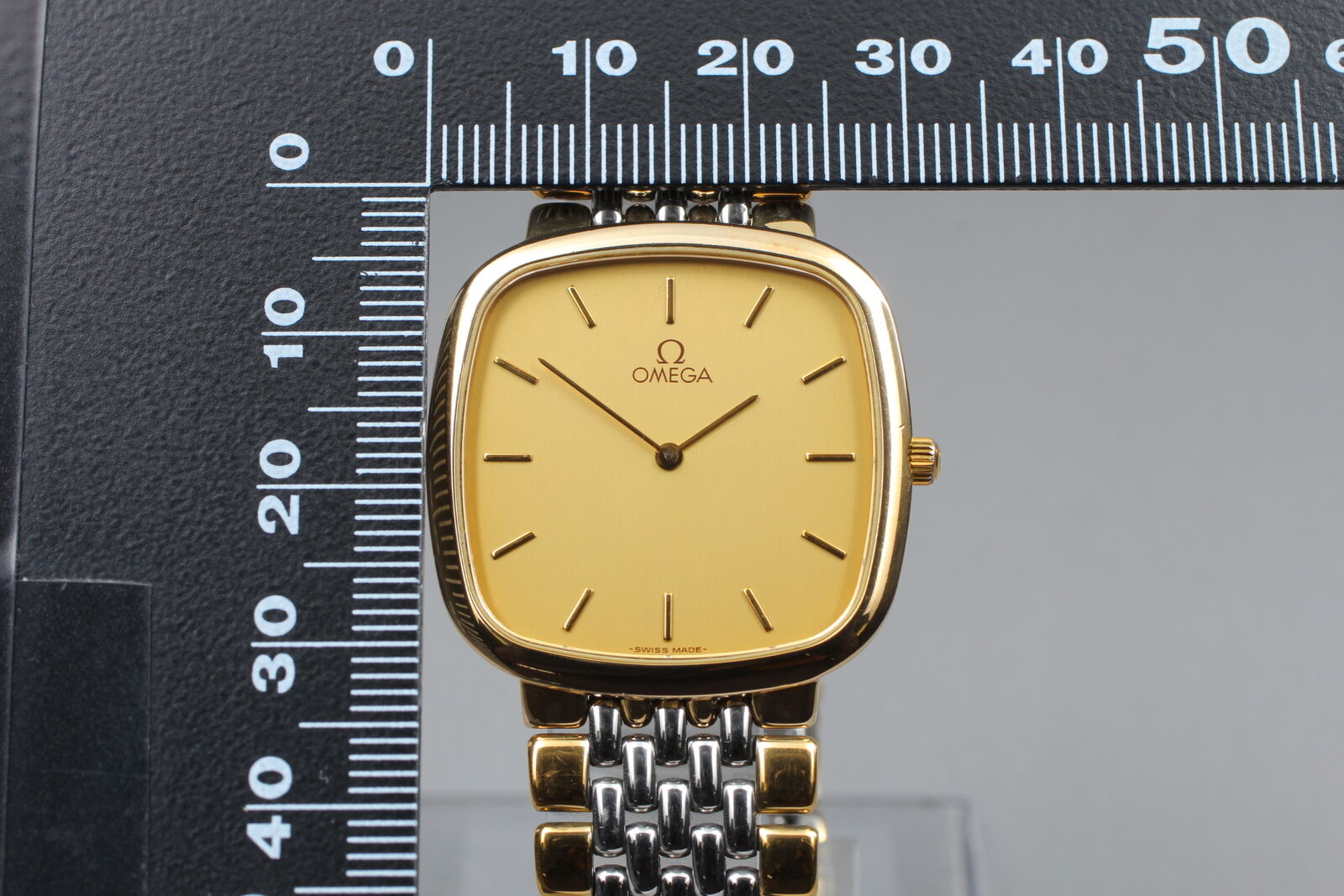 Vintage [Exc+5] Omega De Ville Cal.1378 MD 395.0877.2 Gold Quartz Men's Watch