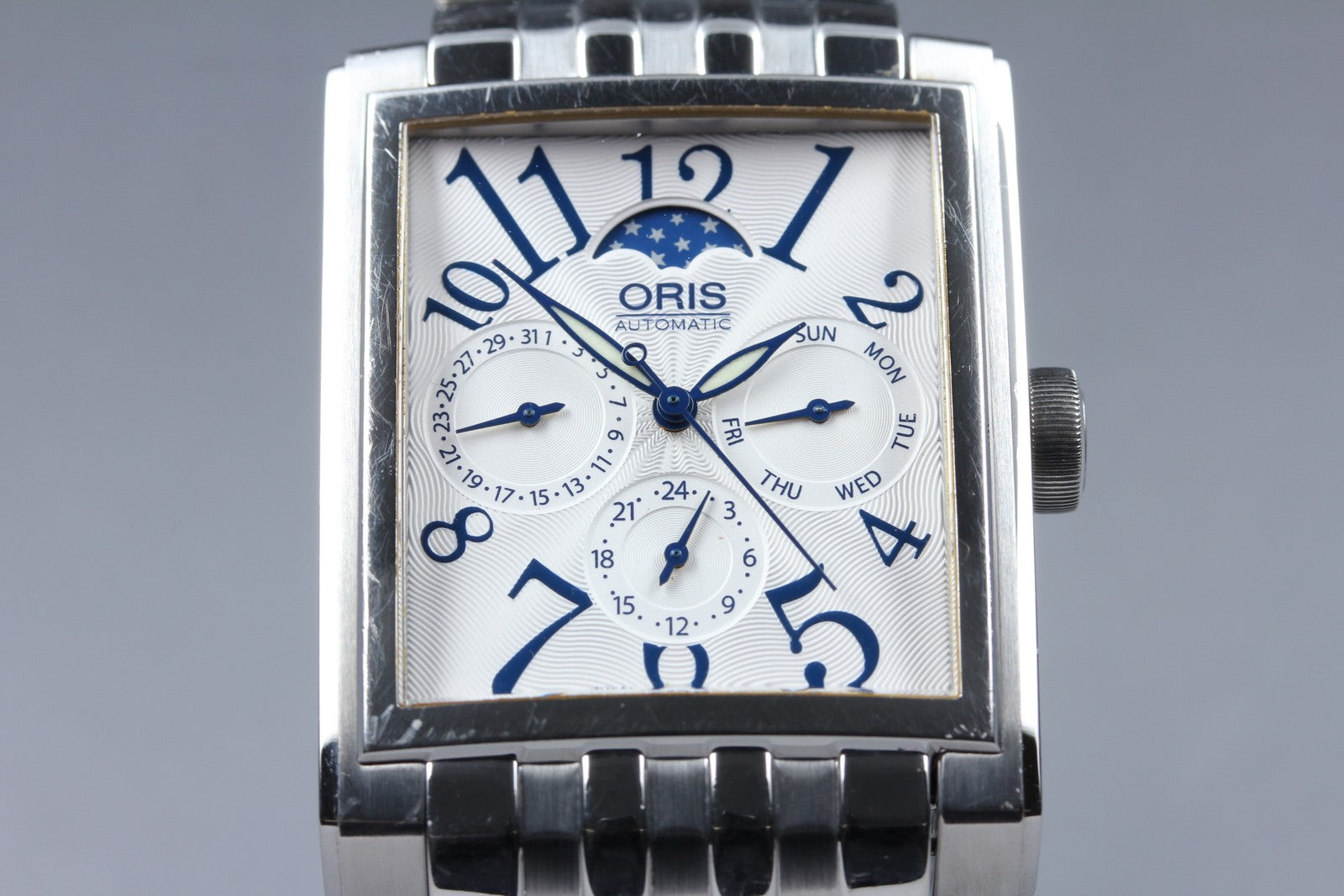 [Exc+5] ORIS Rectangular Complication 7658 Moon Phase 33mm Automatic Men's Watch