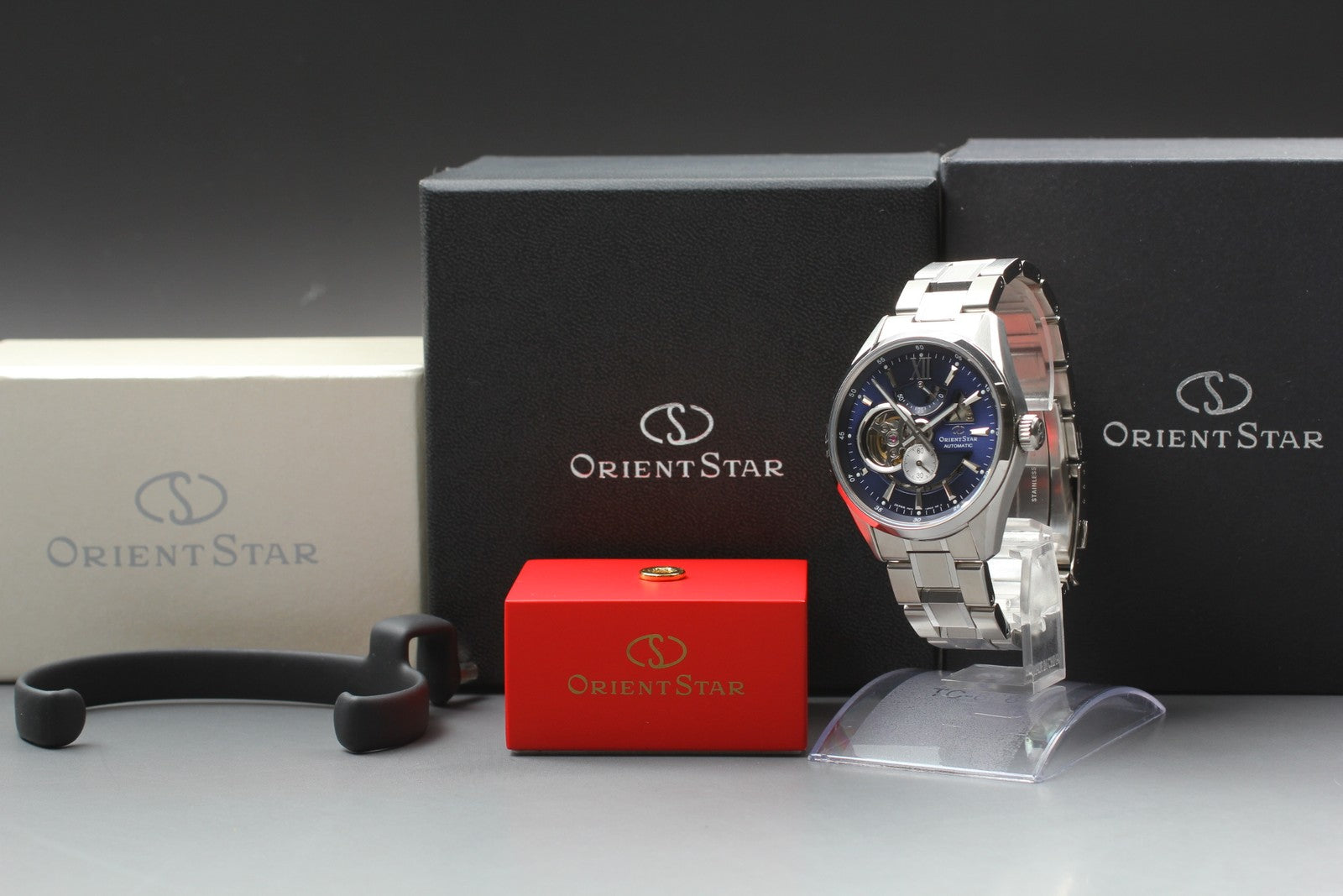 Exc+5*Box ORIENT Star contemporary F6F4-UAB0 Modern Skeleton Automatic Men's JP