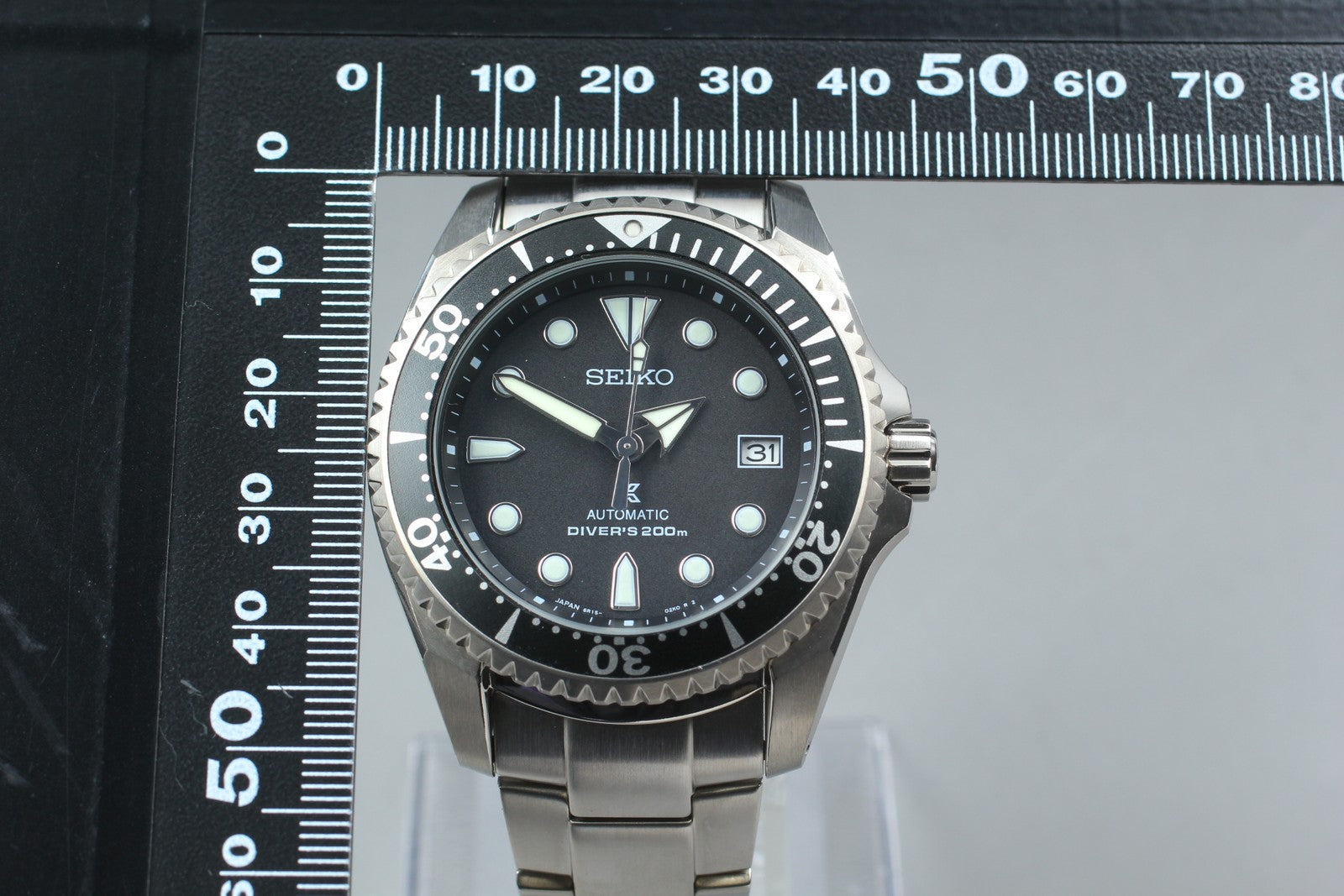 [Near MINT-] SEIKO Prospex Shogun 6R15-01D0 SBDC029 Black AT Men's Watch JAPAN