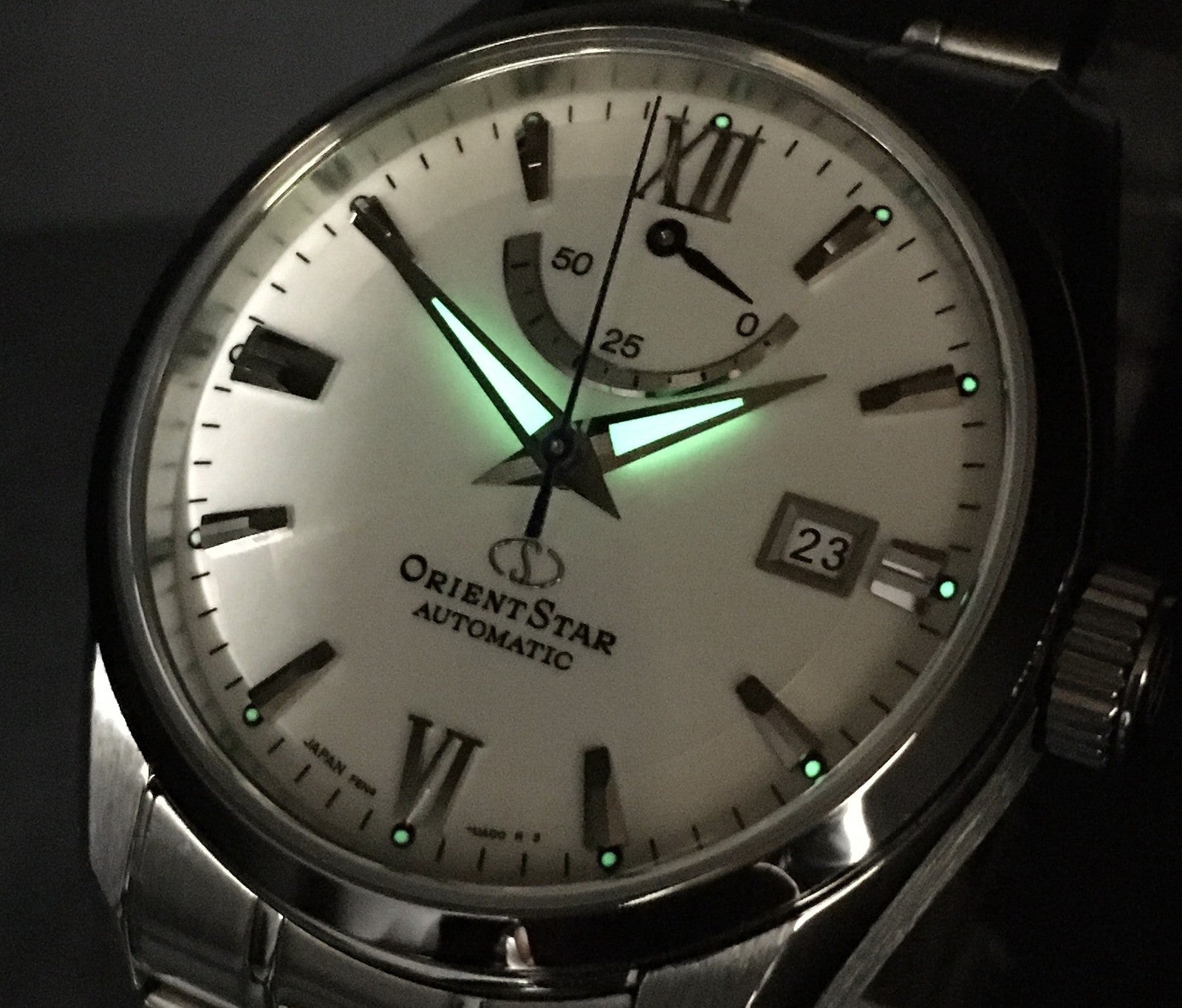 [Near MINT Box] Orient Star F6N4-UAD0 Power Reserve White Automatic Men's Watch