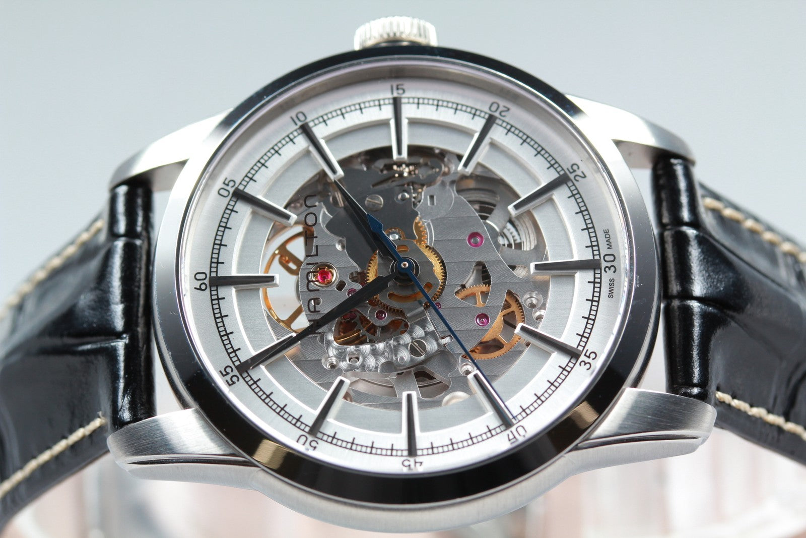 HAMILTON Rail road H406550 H600405101 Automatic Men's Watch 41mm JAPAN Exc+5*Box