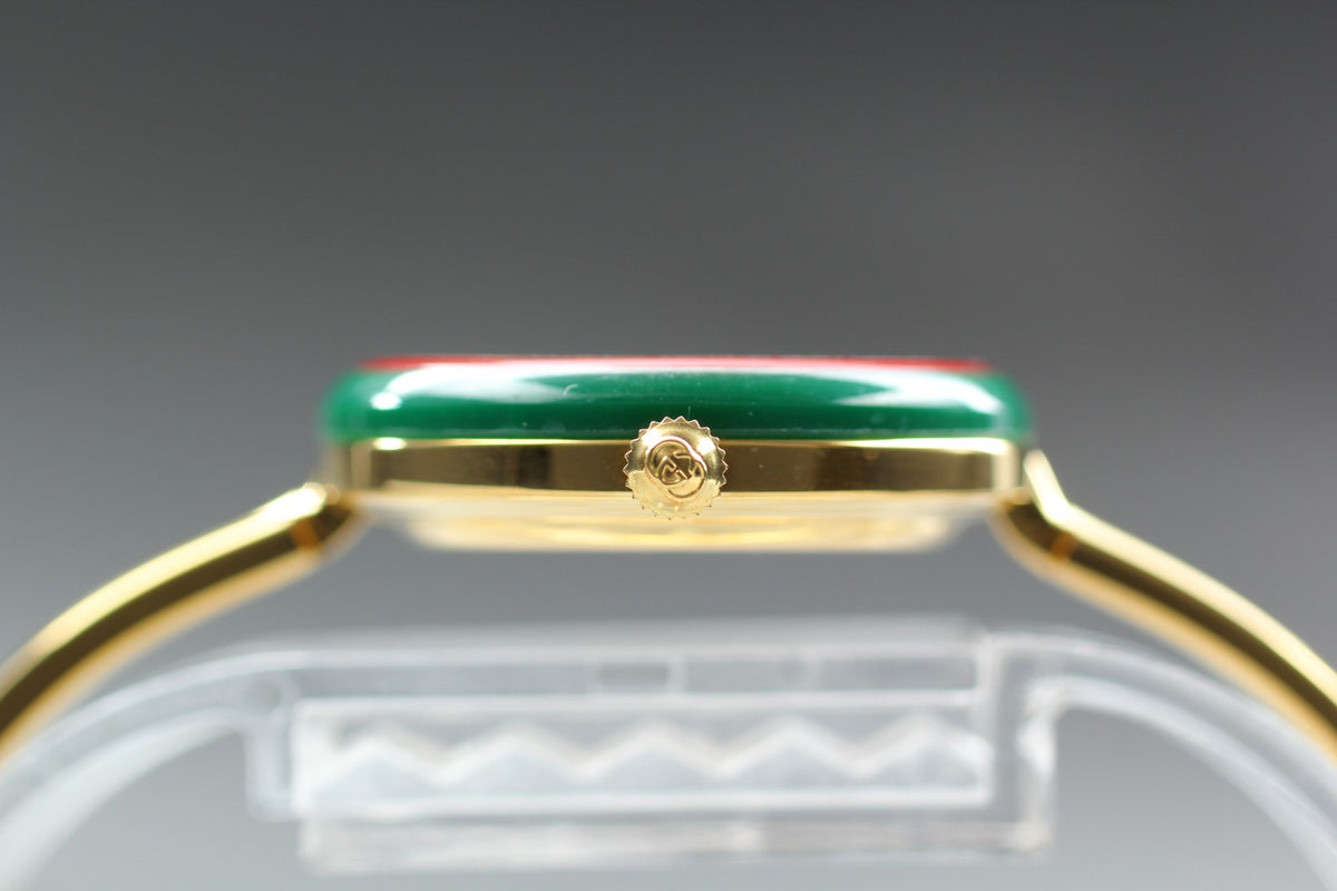 New Batt Vintage GUCCI Change Bezel 11/12.2 Quartz Women's Watch 25mm JAPAN Box