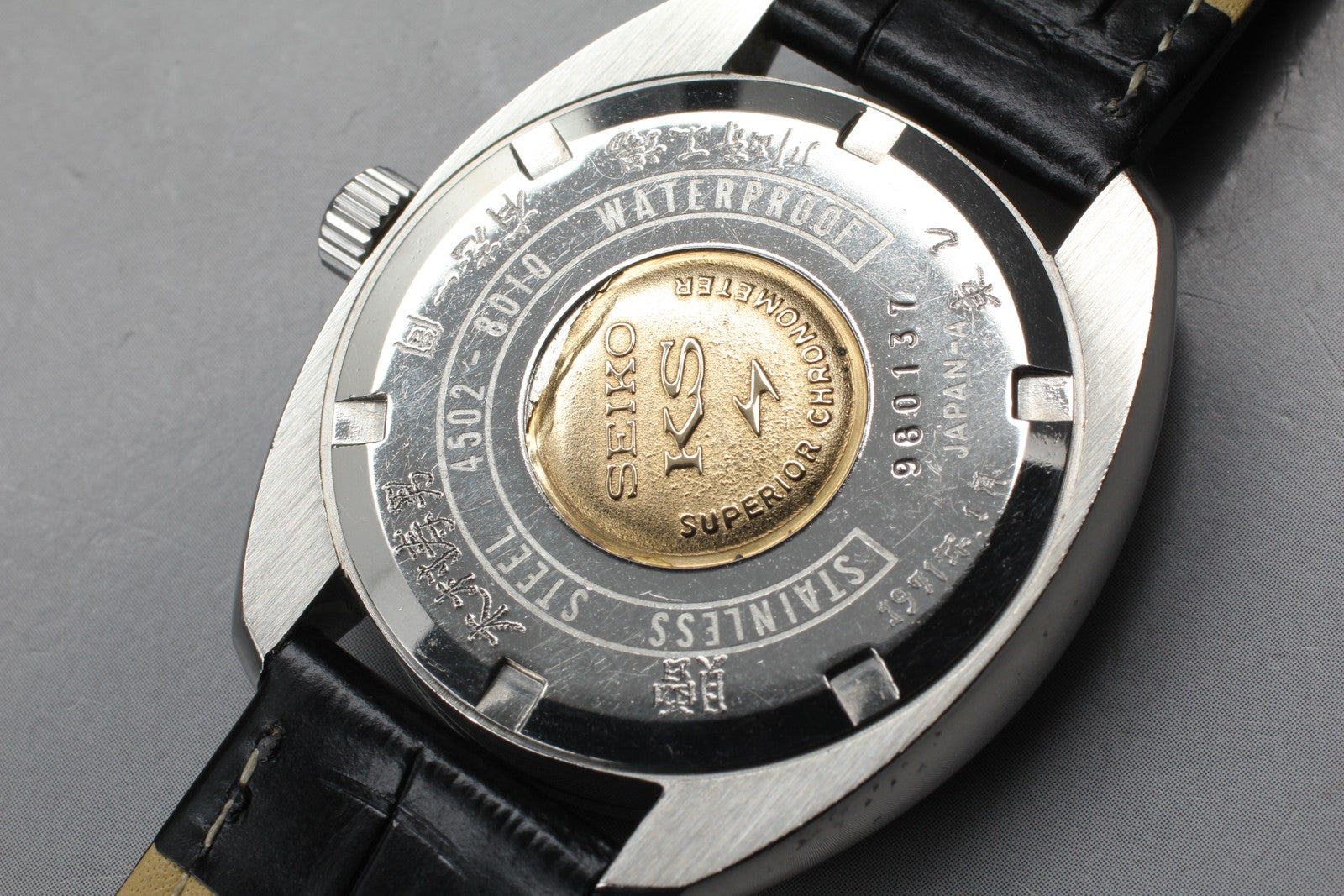 Vintage Exc+4 KING SEIKO HI-BEAT 4502-8010 Silver Hand-winding Men's Watch JAPAN