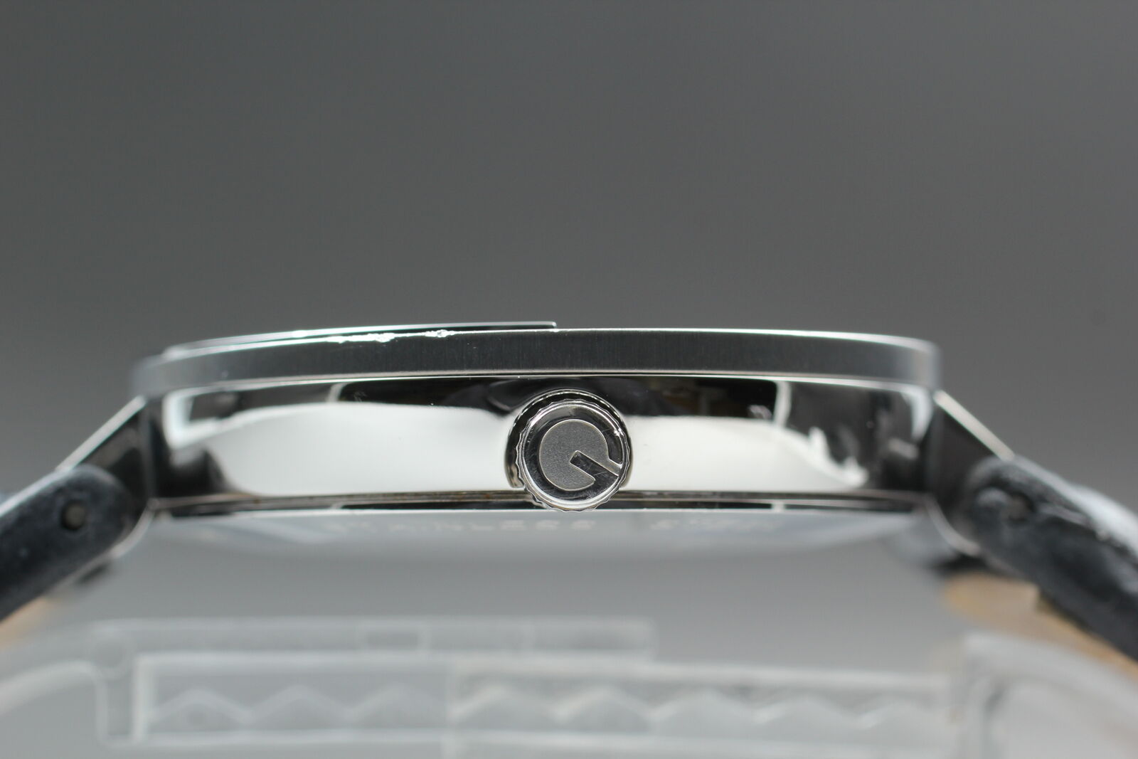 New Battery [Exc+5] GUCCI Interlocking 133.2 Black Silver Men's Qz Watch JAPAN