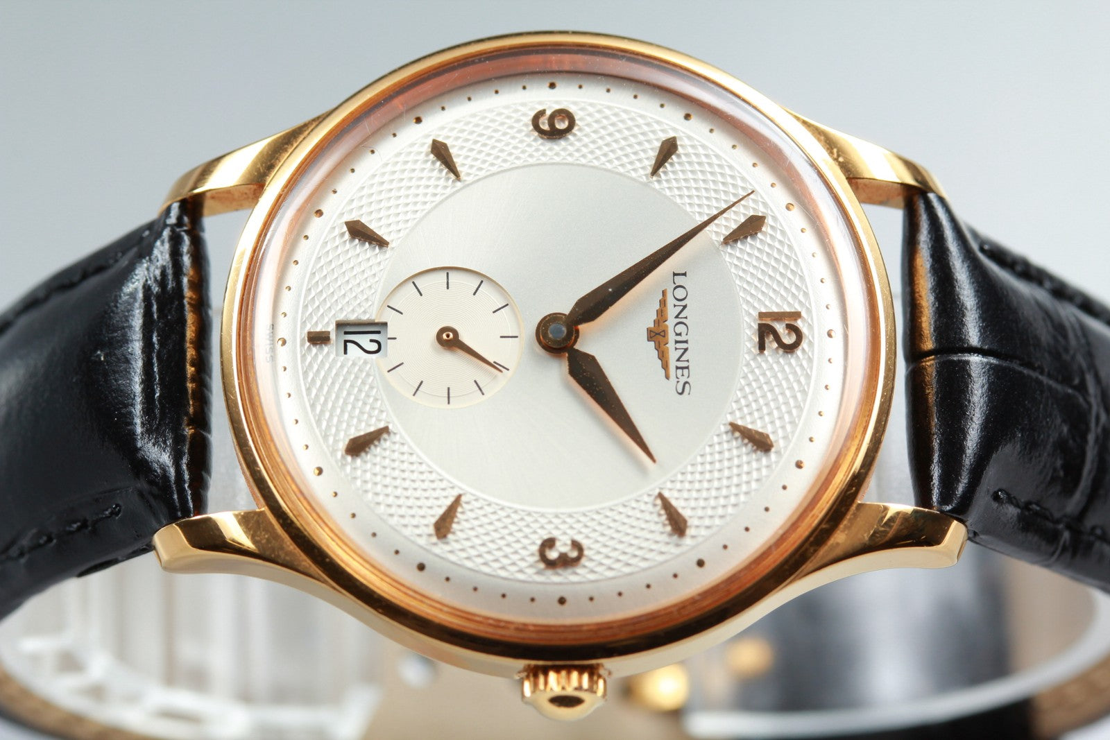 Longines Grand Classic L4.685.2 Gold Dial Automatic Date Men's Watch 36mm N MINT