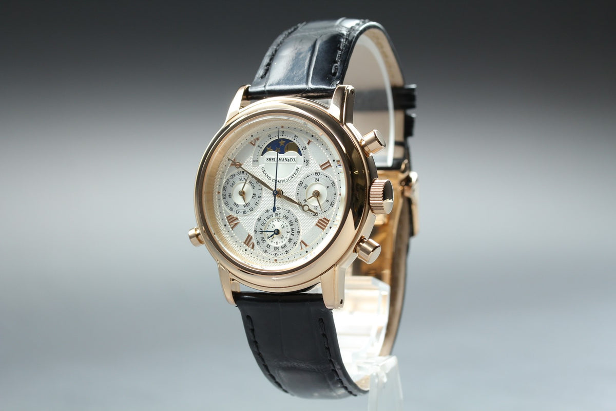SHELLMAN Grand Complication Premium 6771-T011179TA Men's Qz Watch JAPAN [Box]